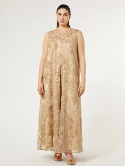 Abito lungo in tulle ricamato*Marina Rinaldi Online