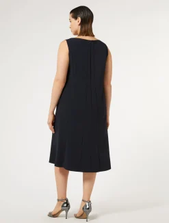 Abito midi in crêpe triacetato*Marina Rinaldi Best