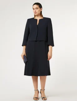 Abito midi in crêpe triacetato*Marina Rinaldi Best