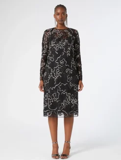 Abito tubino in tulle plumetis*Marina Rinaldi Online
