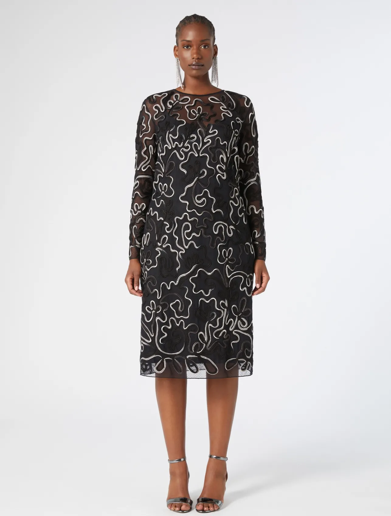 Abito tubino in tulle plumetis*Marina Rinaldi Online