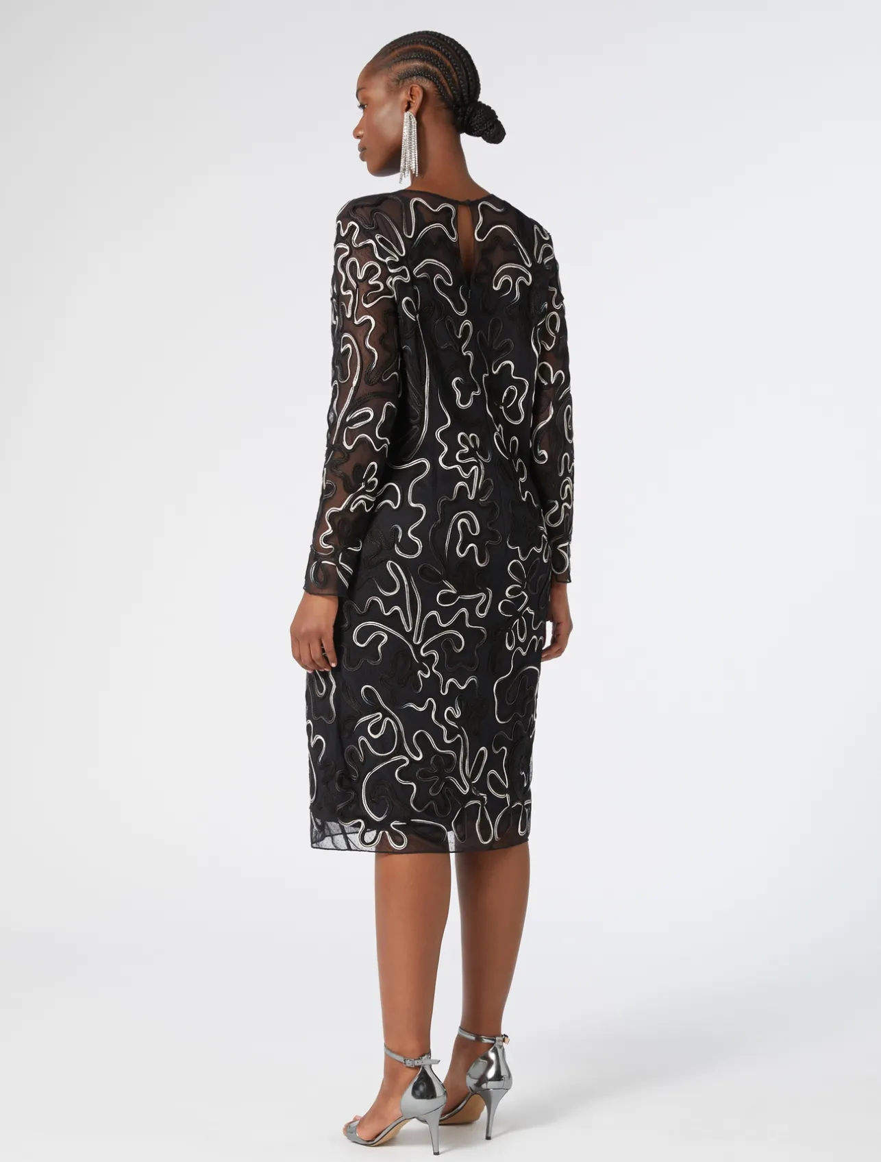 Abito tubino in tulle plumetis*Marina Rinaldi Online