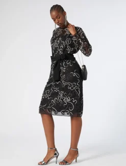 Abito tubino in tulle plumetis*Marina Rinaldi Online