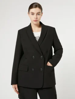 Blazer in crêpe di envers satin*Marina Rinaldi Online