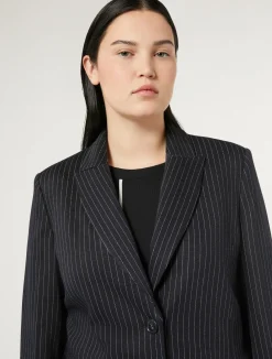 Blazer in tessuto punto Milano*Marina Rinaldi Outlet