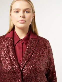 Blazer in tessuto tecnico e paillettes*Marina Rinaldi Online