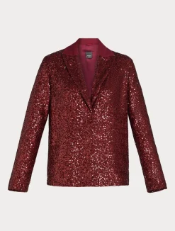 Blazer in tessuto tecnico e paillettes*Marina Rinaldi Online