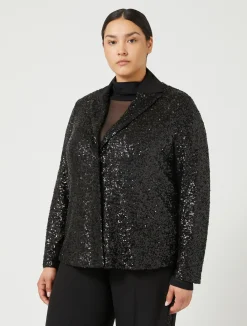 Blazer in tessuto tecnico e paillettes*Marina Rinaldi Clearance