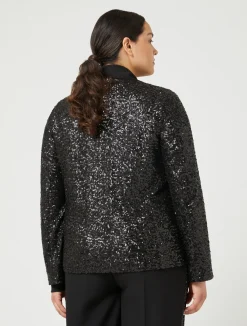 Blazer in tessuto tecnico e paillettes*Marina Rinaldi Clearance