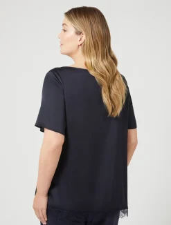 Blusa con dettagli in pizzo*Marina Rinaldi Discount