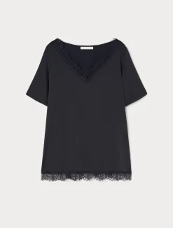 Blusa con dettagli in pizzo*Marina Rinaldi Discount