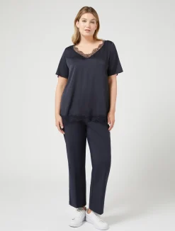 Blusa con dettagli in pizzo*Marina Rinaldi Discount