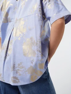 Blusa in chambray di cotone*Marina Rinaldi Hot