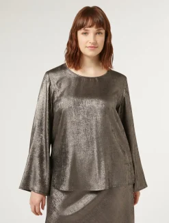 Blusa in chiffon laminato*Marina Rinaldi Sale