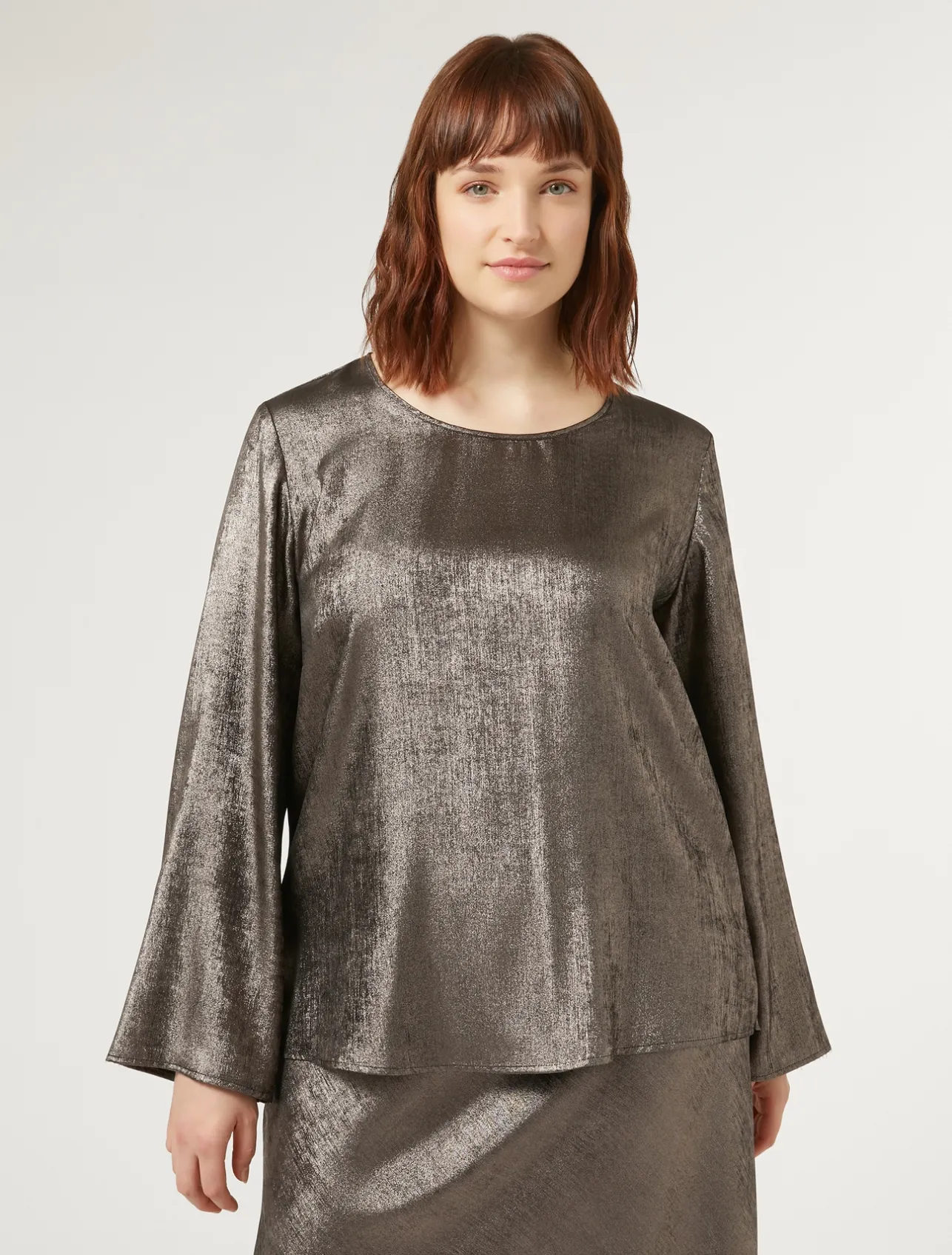 Blusa in chiffon laminato*Marina Rinaldi Sale