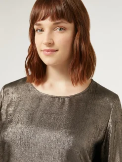 Blusa in chiffon laminato*Marina Rinaldi Sale