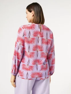 Blusa in crêpe de Chine di seta*Marina Rinaldi Fashion