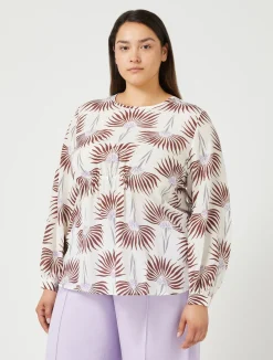 Blusa in crêpe de Chine di seta*Marina Rinaldi Fashion