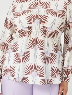 Blusa in crêpe de Chine di seta*Marina Rinaldi Fashion