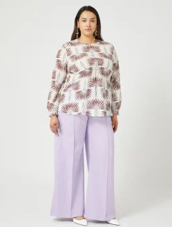 Blusa in crêpe de Chine di seta*Marina Rinaldi Fashion