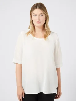 Blusa in crêpe de Chine di seta*Marina Rinaldi Hot