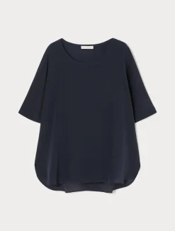 Blusa in crêpe de Chine di seta*Marina Rinaldi Fashion