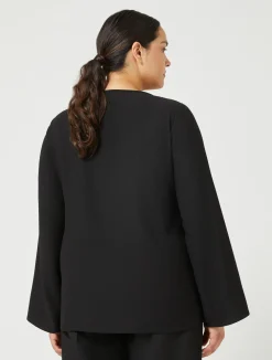 Blusa in crêpe envers satin*Marina Rinaldi Hot