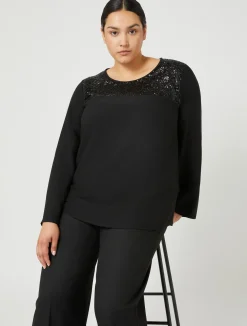 Blusa in crêpe envers satin*Marina Rinaldi Hot