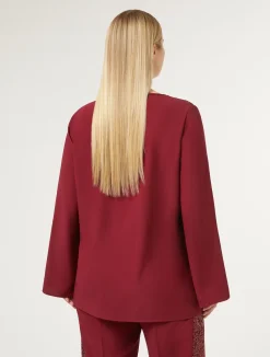 Blusa in crêpe envers satin*Marina Rinaldi Best