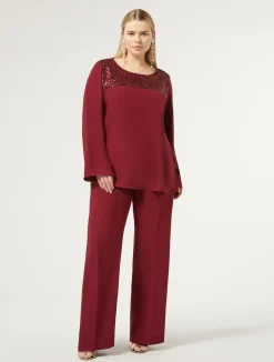 Blusa in crêpe envers satin*Marina Rinaldi Best