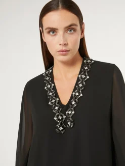 Blusa in crêpe georgette*Marina Rinaldi Best