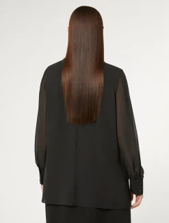 Blusa in crêpe georgette*Marina Rinaldi Best