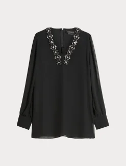 Blusa in crêpe georgette*Marina Rinaldi Best