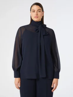 Blusa in crêpe georgette*Marina Rinaldi Sale