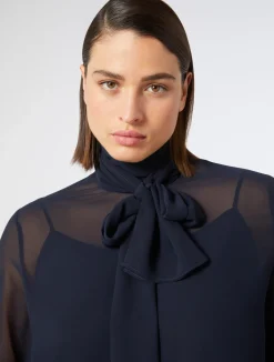 Blusa in crêpe georgette*Marina Rinaldi Sale