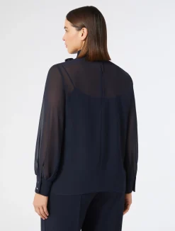 Blusa in crêpe georgette*Marina Rinaldi Sale