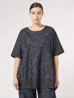 sa in denim laserato*Marina Rinaldi Outlet