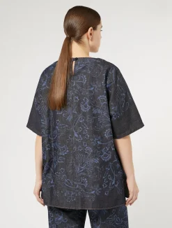 sa in denim laserato*Marina Rinaldi Outlet