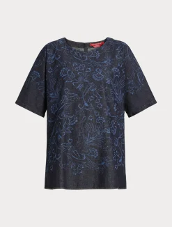 sa in denim laserato*Marina Rinaldi Outlet