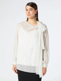 Blusa in georgette di seta*Marina Rinaldi Hot