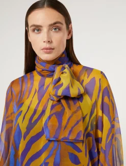 Blusa in georgette di seta*Marina Rinaldi New