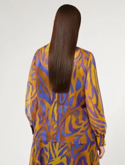 Blusa in georgette di seta*Marina Rinaldi New