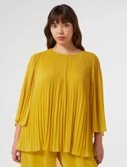 Blusa in georgette plissé*Marina Rinaldi New