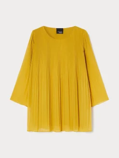 Blusa in georgette plissé*Marina Rinaldi New