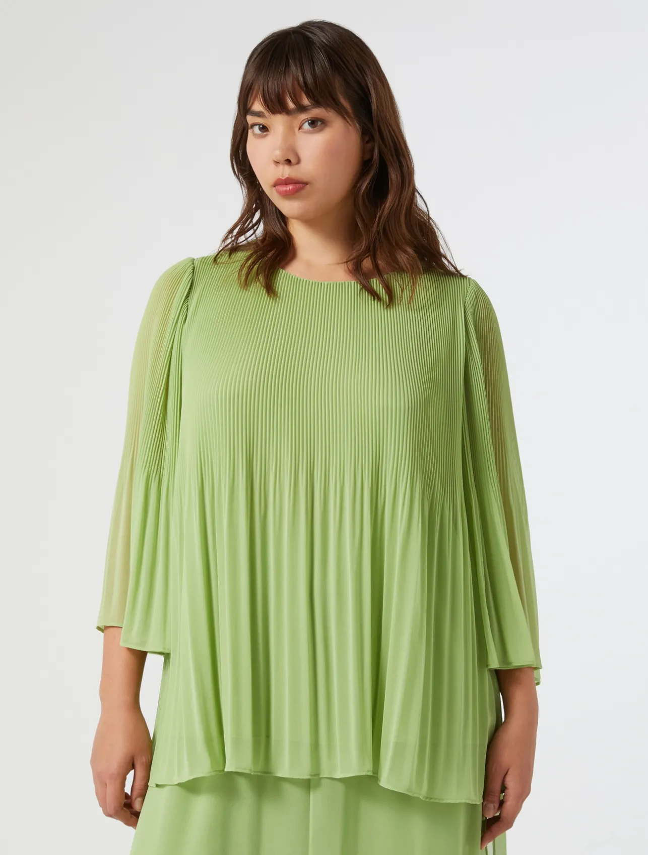 Blusa in georgette plissé*Marina Rinaldi Hot