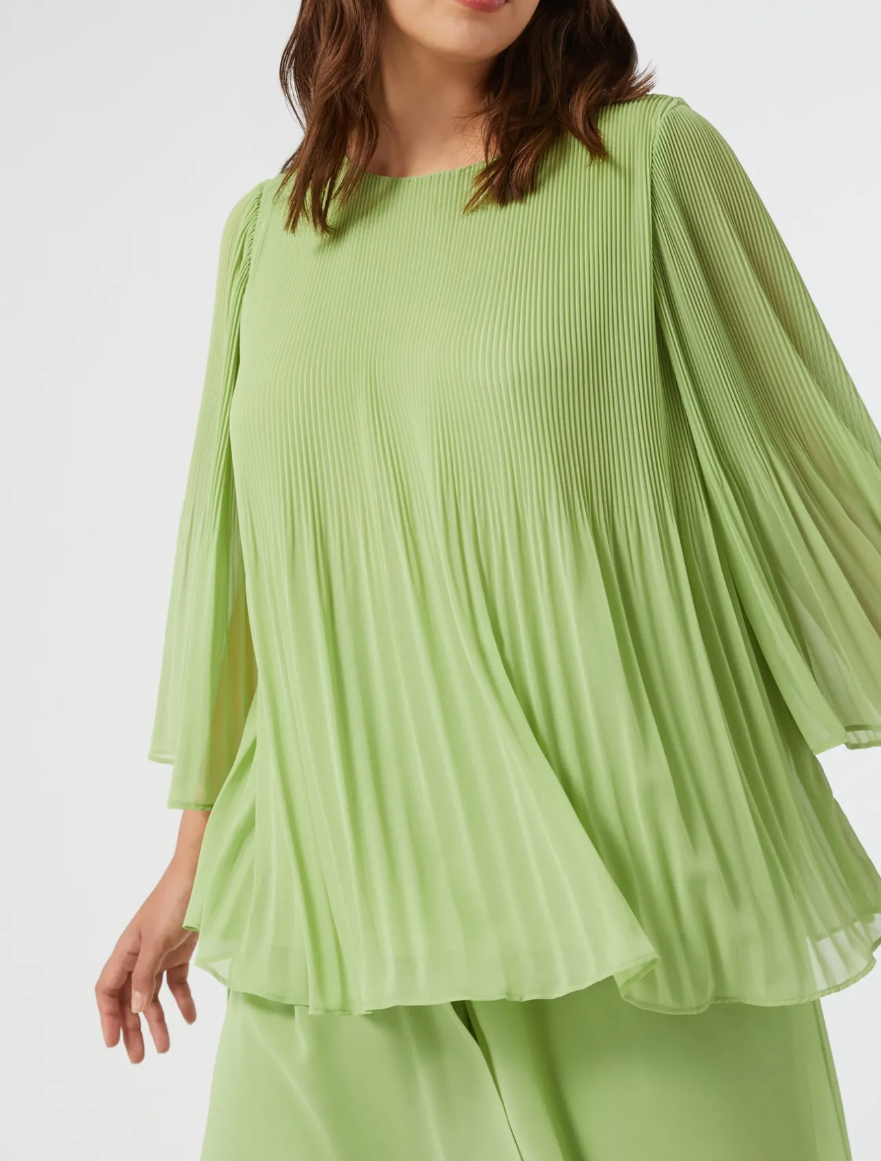 Blusa in georgette plissé*Marina Rinaldi Hot