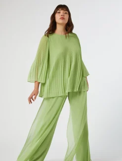 Blusa in georgette plissé*Marina Rinaldi Hot