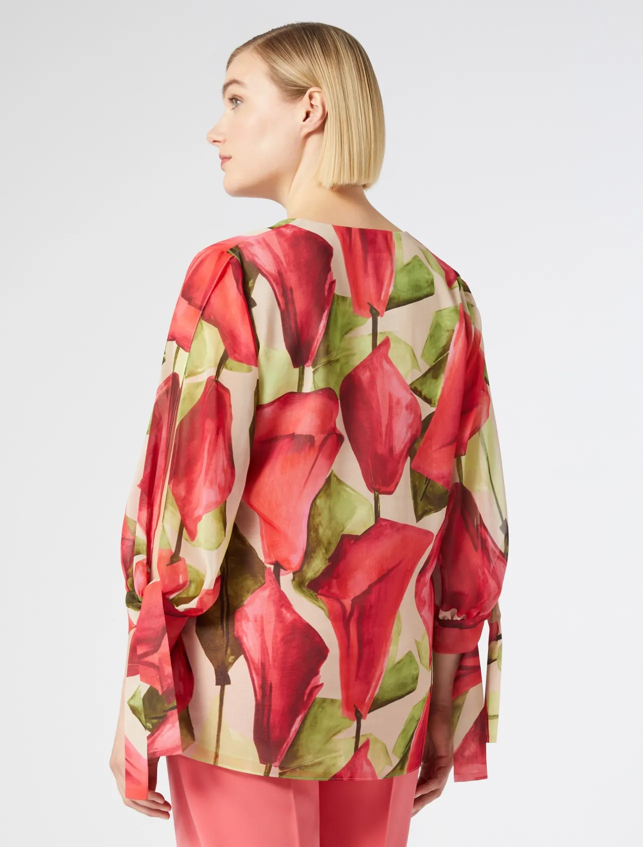 Blusa in georgette stampata*Marina Rinaldi Online