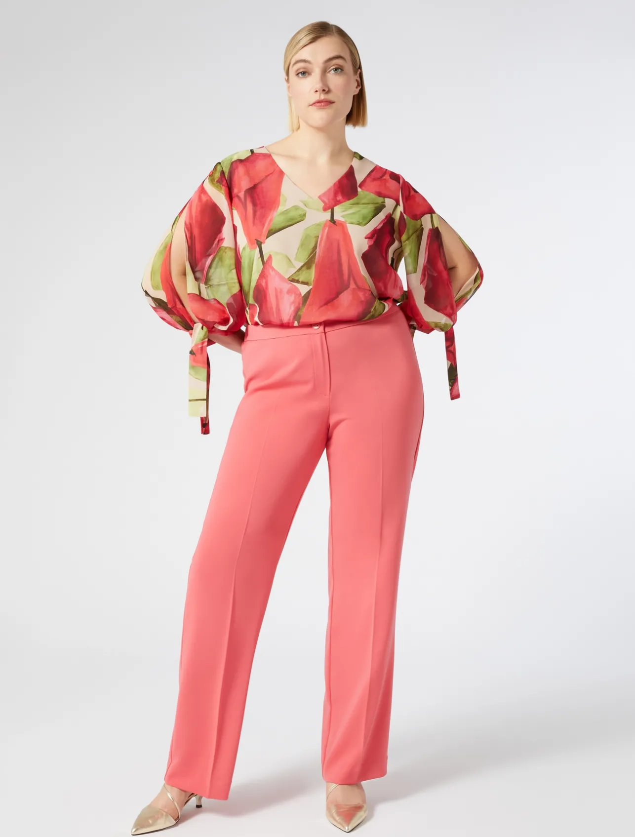 Blusa in georgette stampata*Marina Rinaldi Online