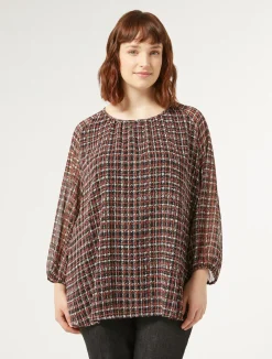 Blusa in georgette stampata*Marina Rinaldi Outlet